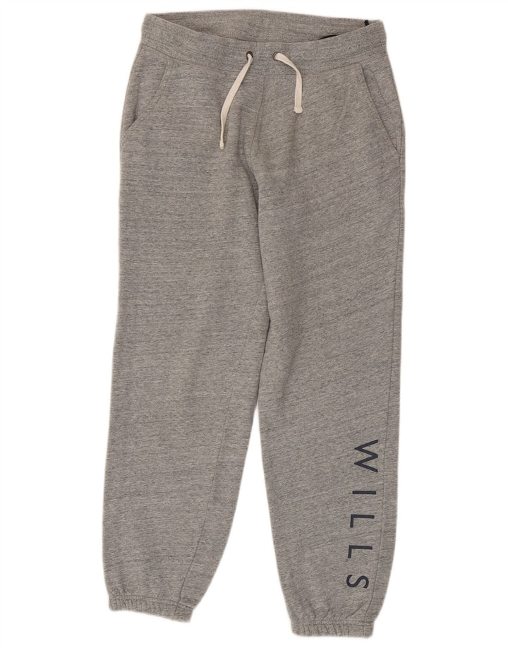 Jack Wills Ανδρική φόρμα γυμναστικής με γραφικά Joggers Medium Grey Flecked