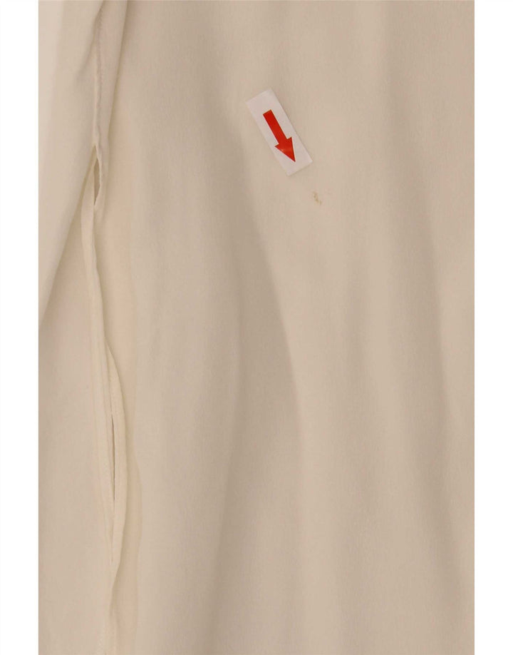 Massimo Dutti Γυναικείο Πουκάμισο Μπλούζα EU 36 XS Λευκό Μεταξωτό