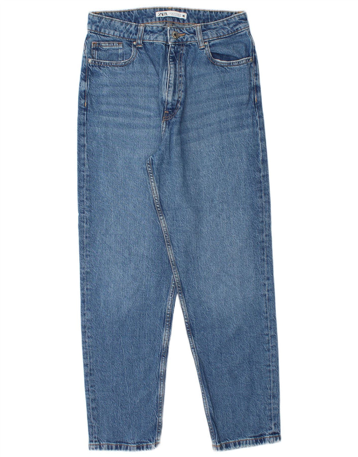 ZARA Γυναικείο ψηλόμεσο τζιν EU 38 Small W28 L28 Blue