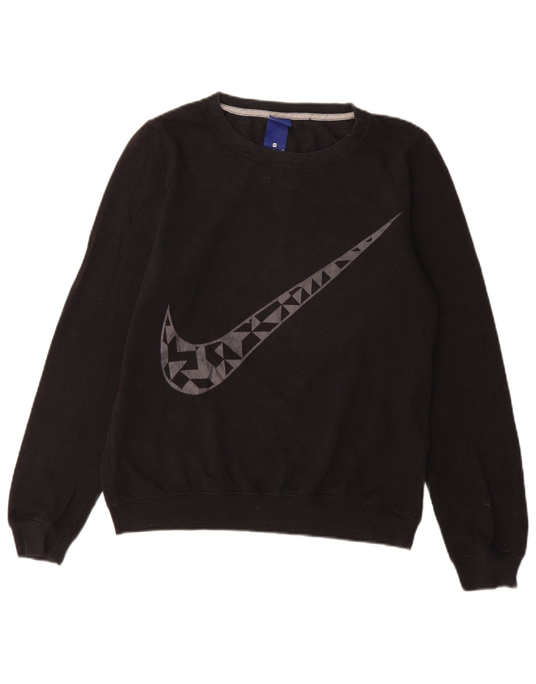 Γυναικείο γραφικό φούτερ NIKE Jumper UK 14 μεσαίο μαύρο βαμβακερό