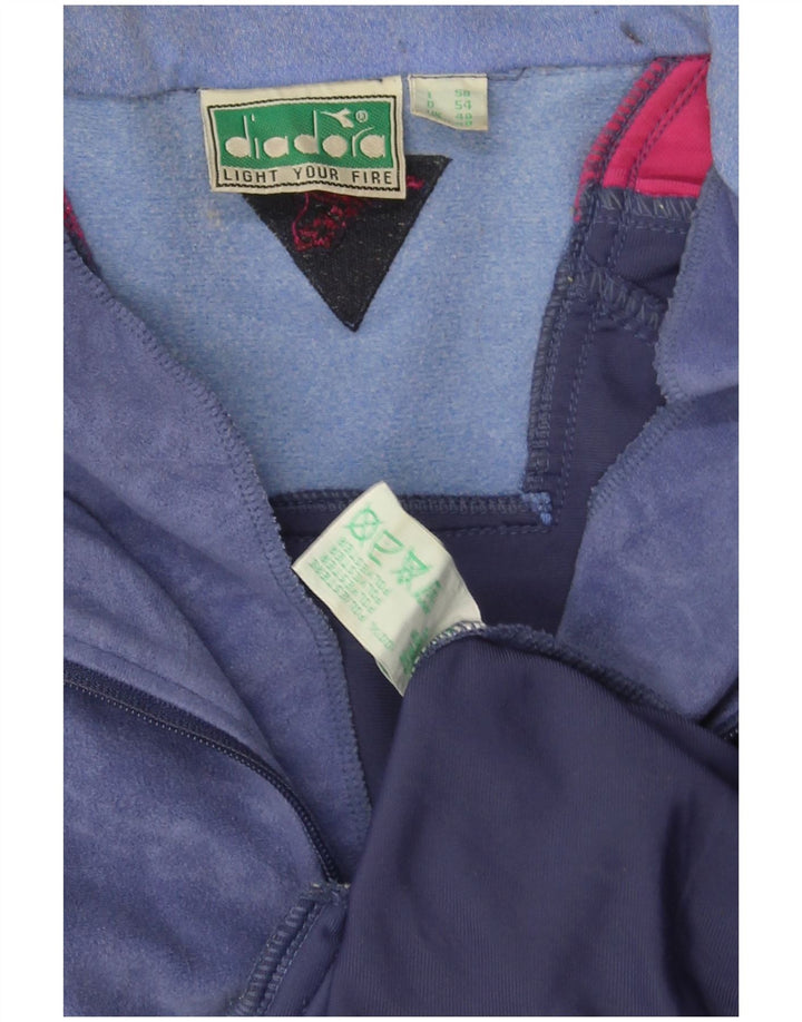 Ανδρική φόρμα Diadora UK 48 2XL Navy Blue Colorblock Πολυεστέρας