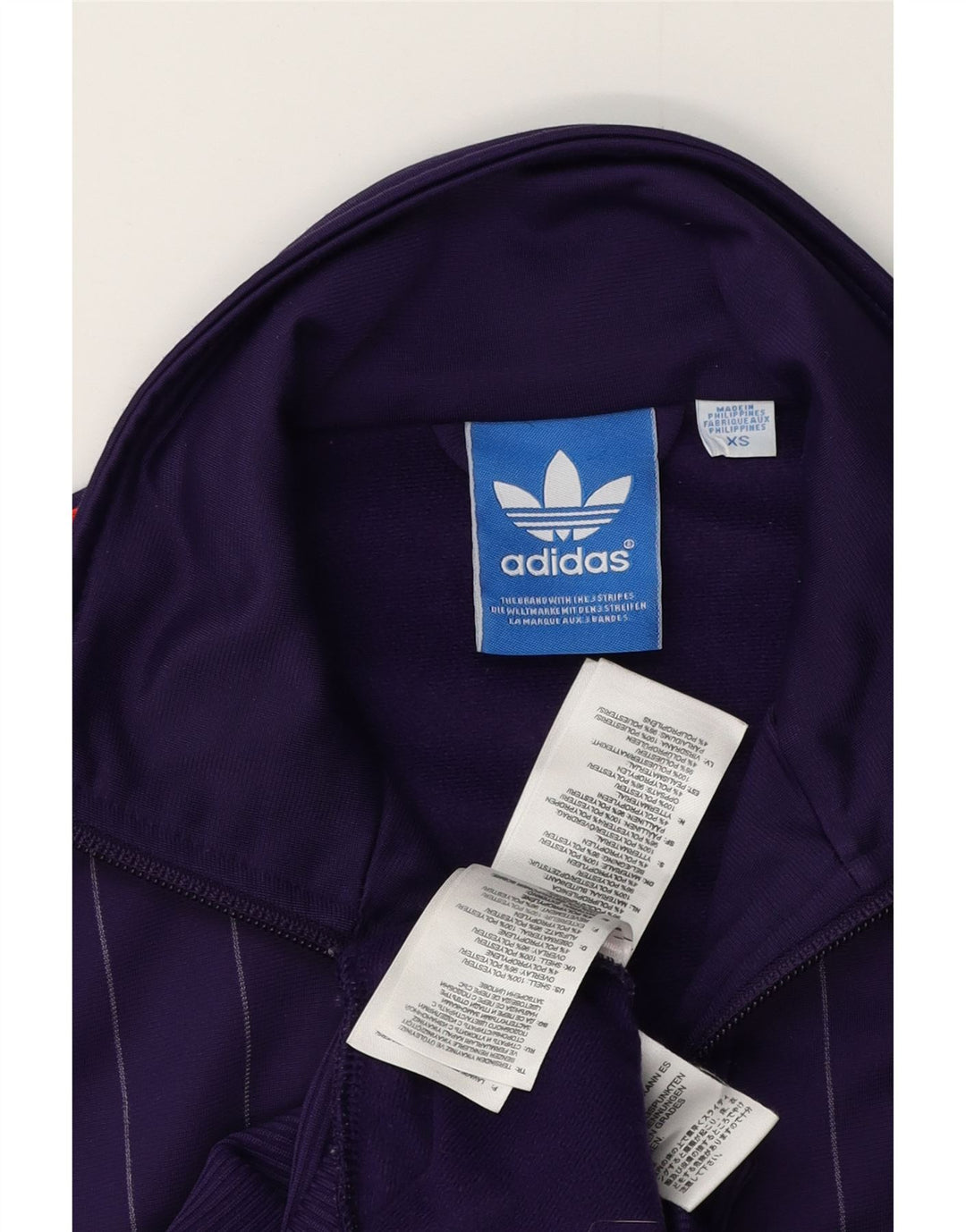 Ανδρική φόρμα Adidas Top Jacket XS Purple ριγέ πολυεστέρας