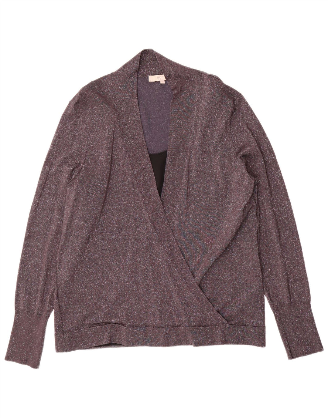 Hobbs Γυναικείο πουλόβερ με λαιμόκοψη UK 16 Large Grey