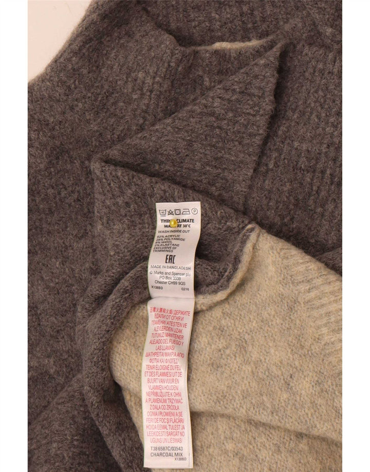 Marks & Spencer Γυναικείο πουλόβερ με λαιμό χελώνα UK 14 Medium Grey