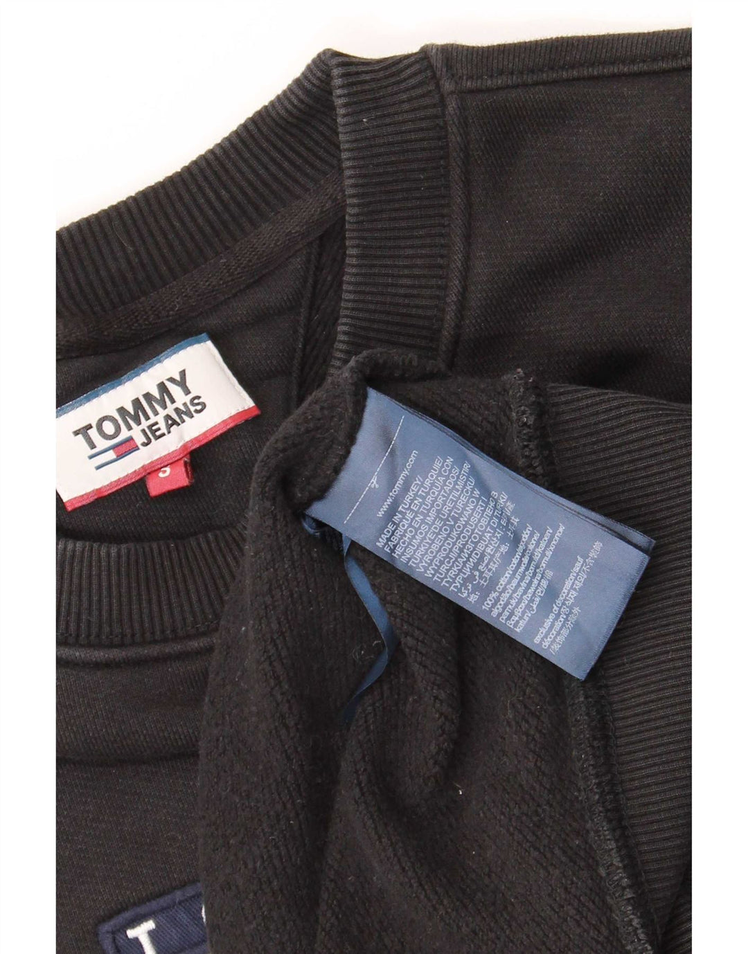 Γραφικό ανδρικό φούτερ Tommy Hilfiger Jumper Μικρό μαύρο βαμβακερό