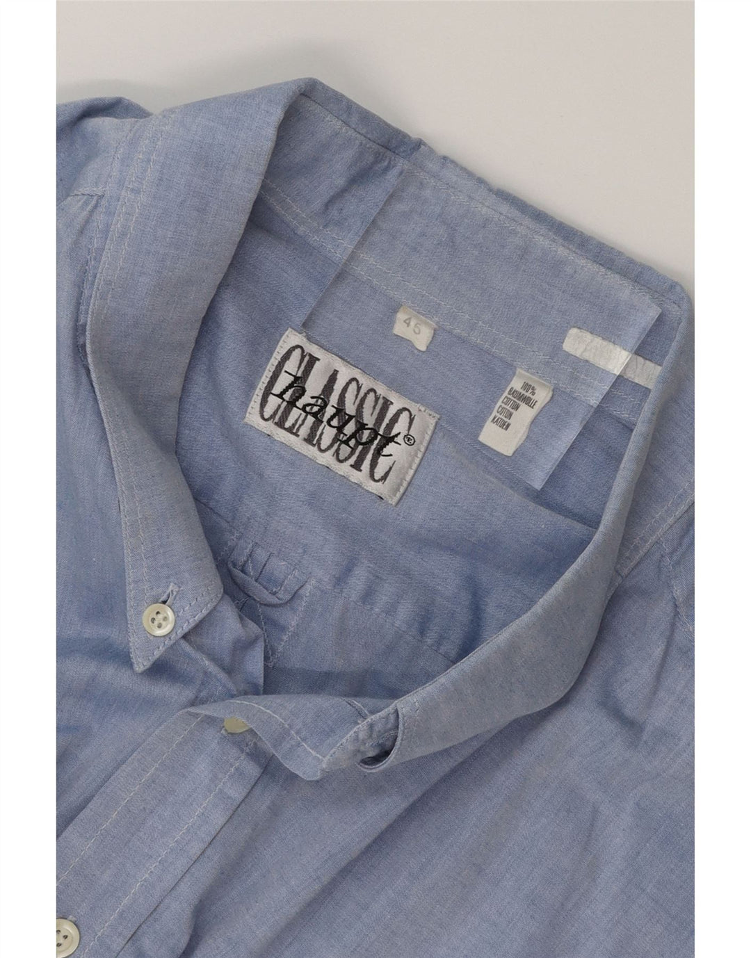 HAUPT Mens Shirt Size 45 XL Blue Cotton Vintage Haupt and Second-Hand Haupt from Messina Hembry 
