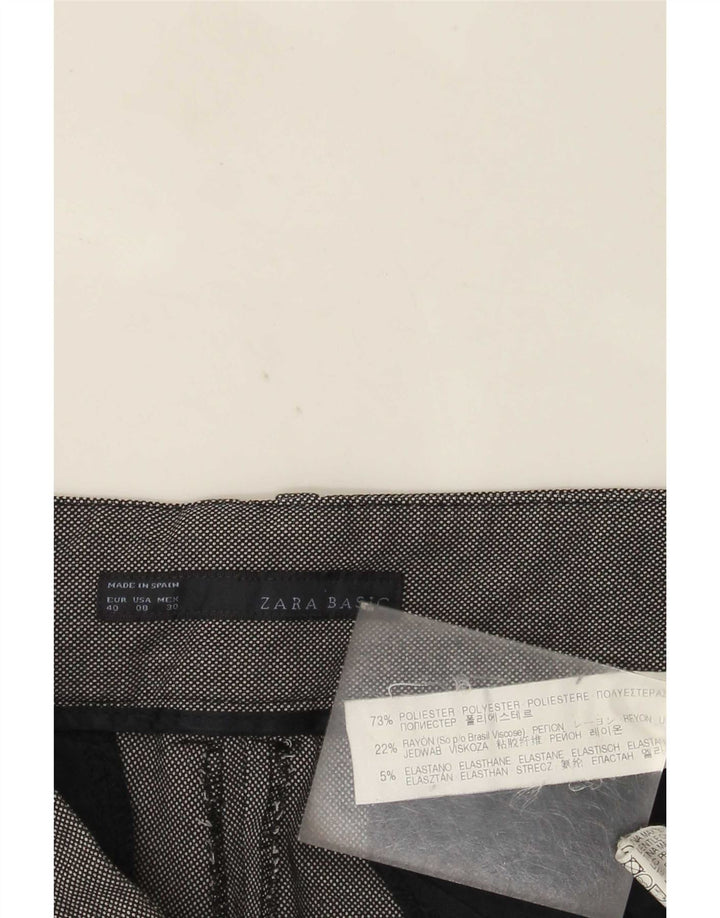 Zara γυναικείο μποτάκι παντελόνι Chino EU 40 Medium W30 L32 με γκρι στίγματα