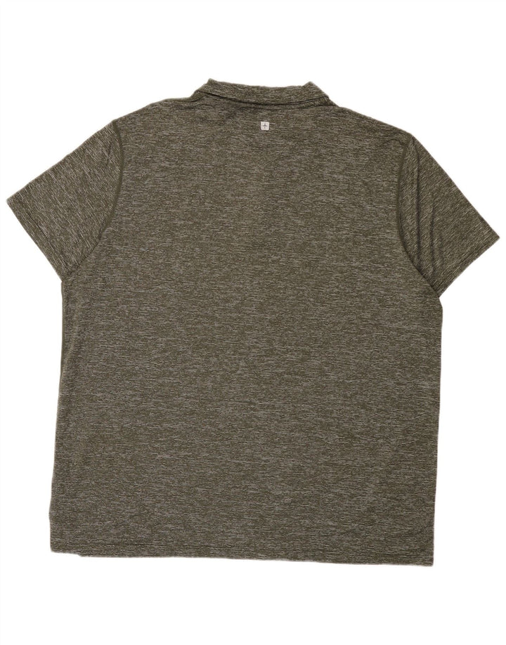 Ανδρικό πουκάμισο πόλο Mountain Warehouse 2XL Khaki Flecked Polyamide