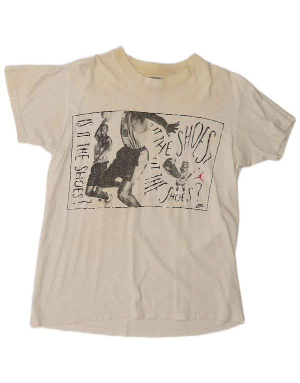Ανδρικά Nike Michael Jordan&Spike Lee Is It The Shoes; T-Shirt Top Small Λευκό