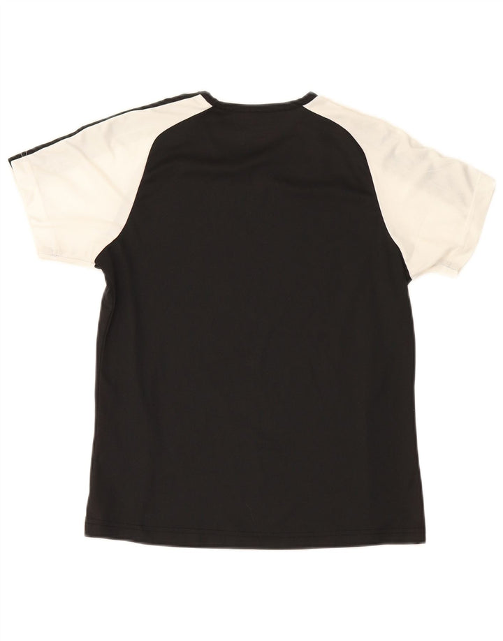 Champion Γυναικείο T-Shirt Top UK 12 Medium Black Colourblock Polyester