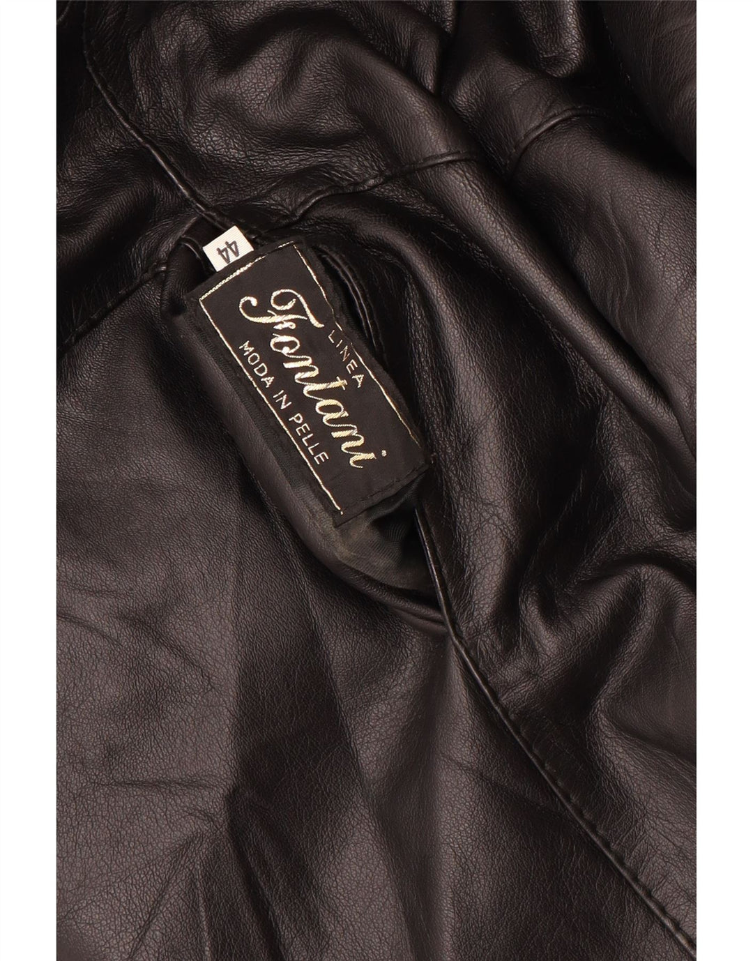 Fonteni Γυναικείο Παλτό Shearling Oversized IT 44 Δερμάτινο μεσαίο καφέ