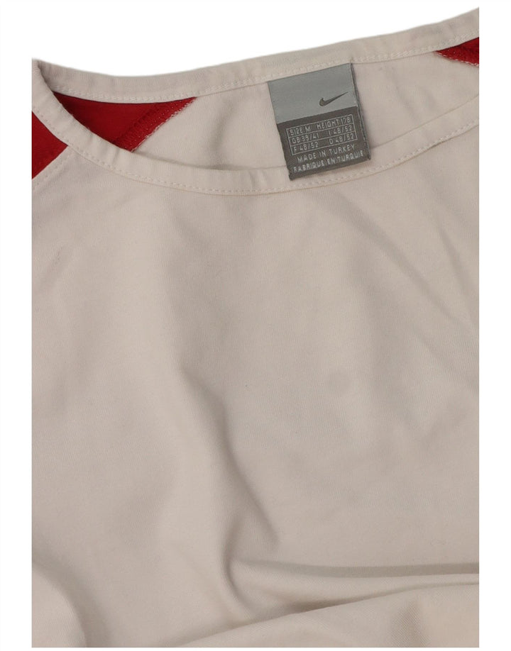 Ανδρικό τοπ Nike μακρυμάνικο UK 39/41 μεσαίο λευκό χρώμα