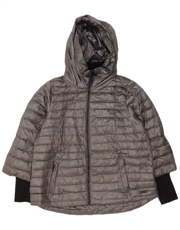 Calvin Klein Γυναικείο μπουφάν με επένδυση UK 18 XL Γκρι πολυεστέρας
