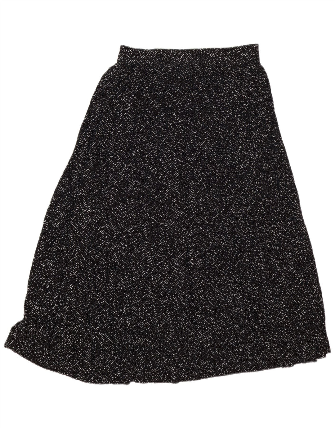 Lemon Γυναικεία Midi Φούστα IT 44 Medium W30 Black Spotted Viscose