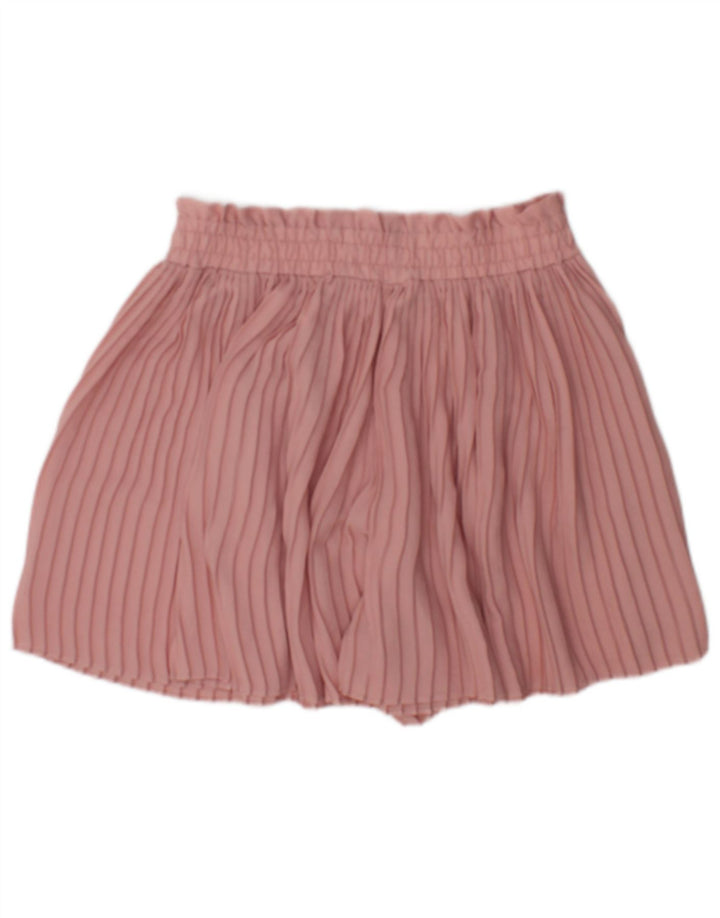 Zara Γυναικείο Σορτς Cullotes Medium W28 Ροζ Πολυεστέρας