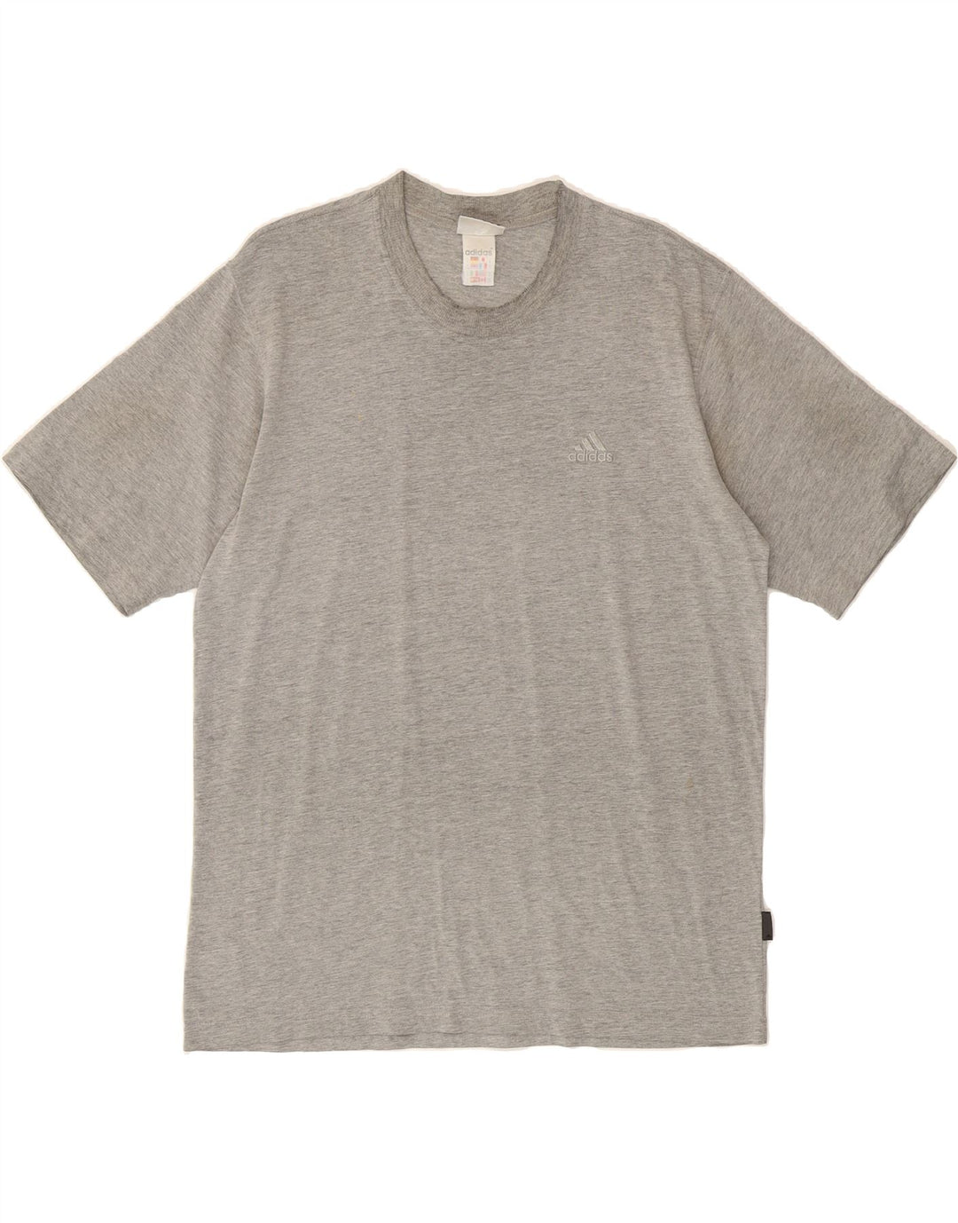 ADIDAS Mens T-Shirt Top UK 40/42 Medium Grey Cotton Vintage Adidas and Second-Hand Adidas from Messina Hembry 