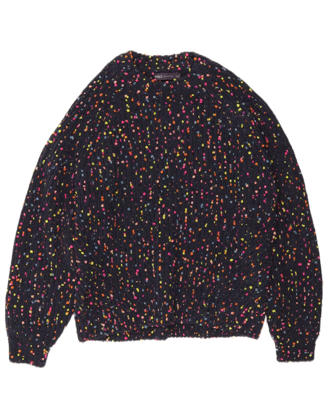 Γυναικείο πουλόβερ MARKS & SPENCER Crew Neck Jumper UK 12 Medium Navy Blue