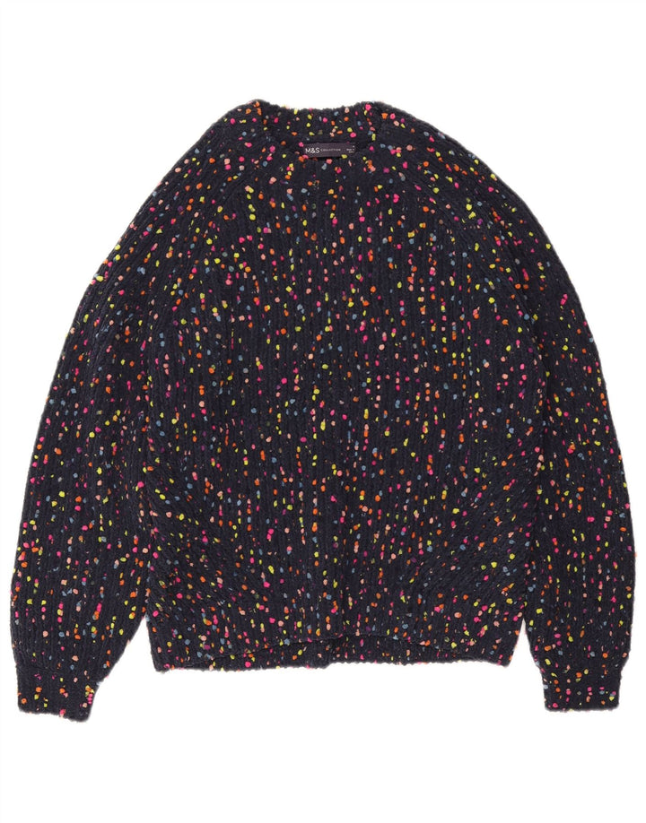 Γυναικείο πουλόβερ MARKS & SPENCER Crew Neck Jumper UK 12 Medium Navy Blue