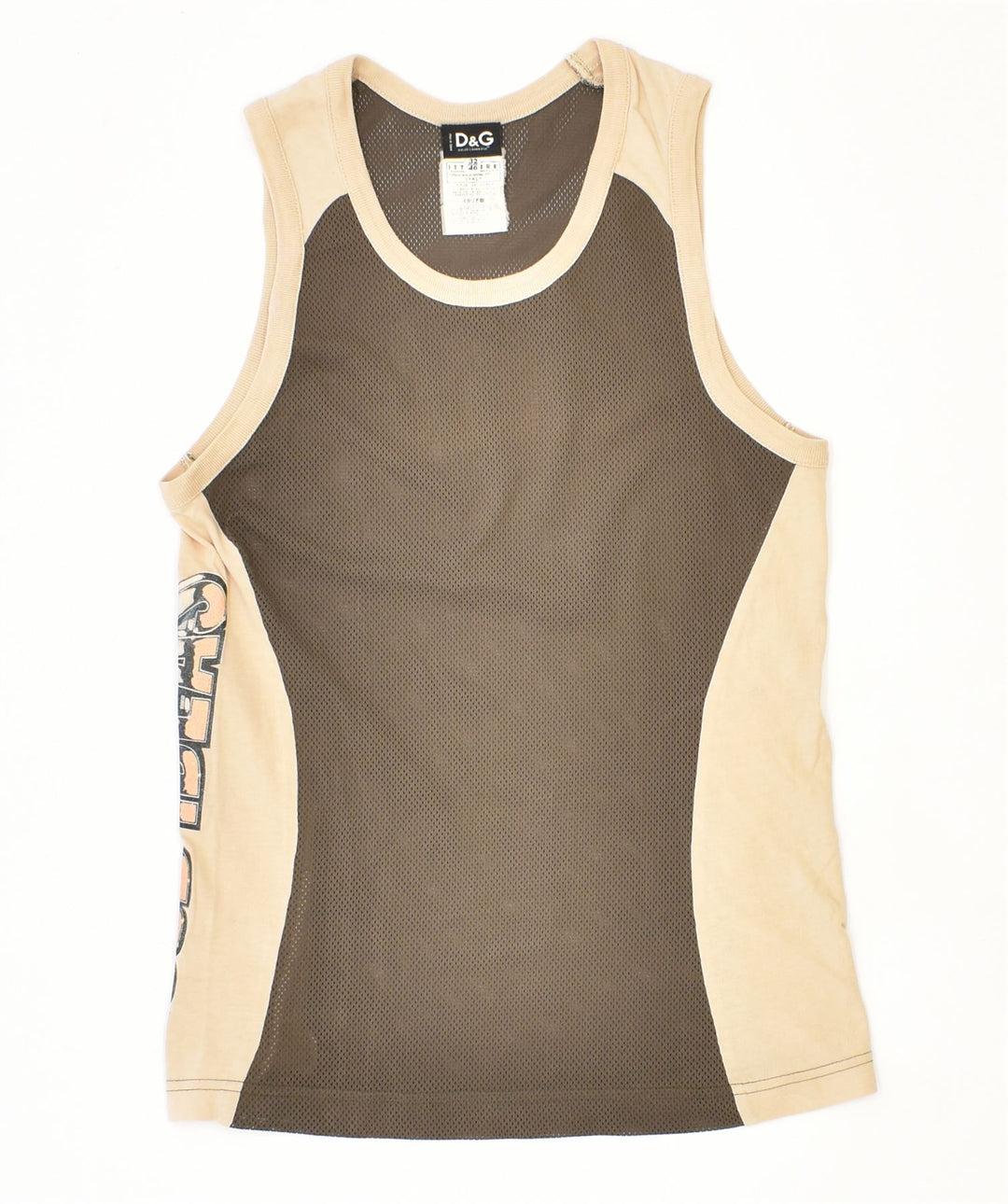 DOLCE & GABBANA Γυναικείο γιλέκο Slim Fit Top IT 46 Large Khaki Polyester