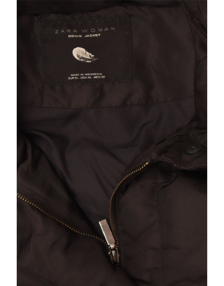 Zara Γυναικείο Παλτό UK 18 XL Μαύρο