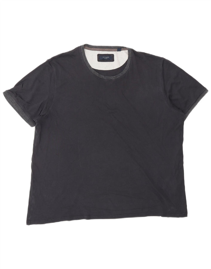 TED BAKER Ανδρικό T-Shirt Top 2XL Navy Blue Cotton