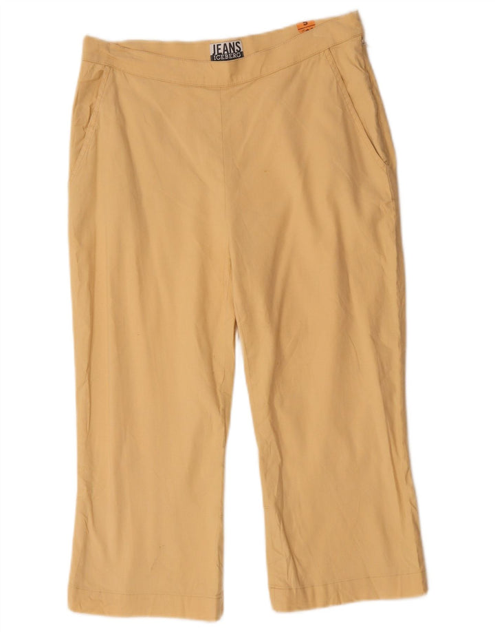 Iceberg γυναικείο παντελόνι Capri IT 44 Medium W30 L19 Beige λινό