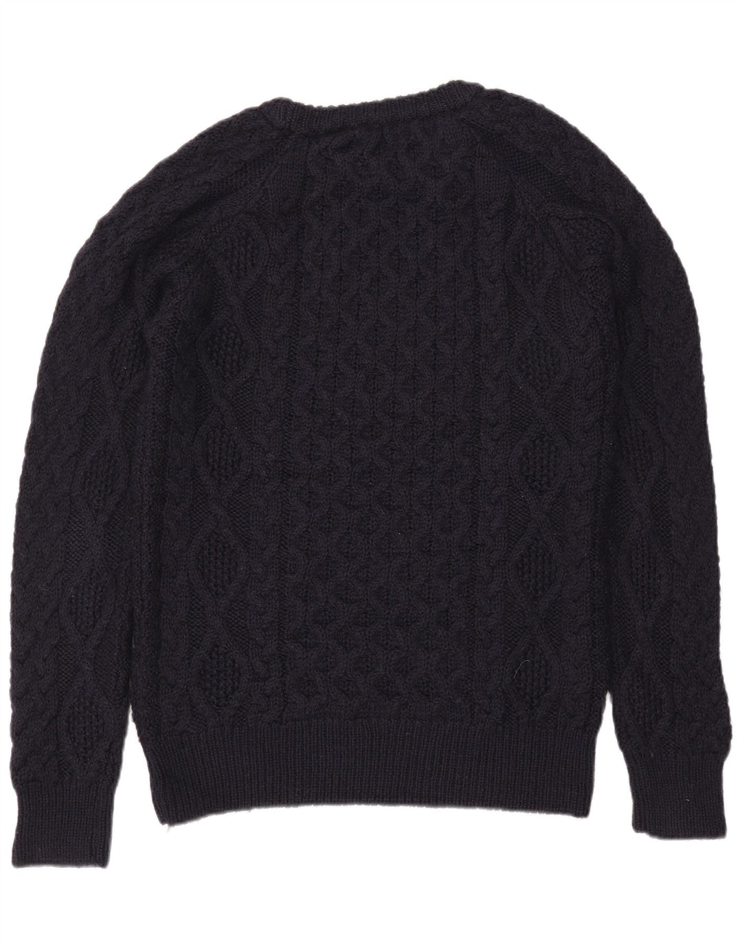Ανδρικό πουλόβερ Zara Boat Neck Jumper Μεγάλο Μαλλί Navy Blue