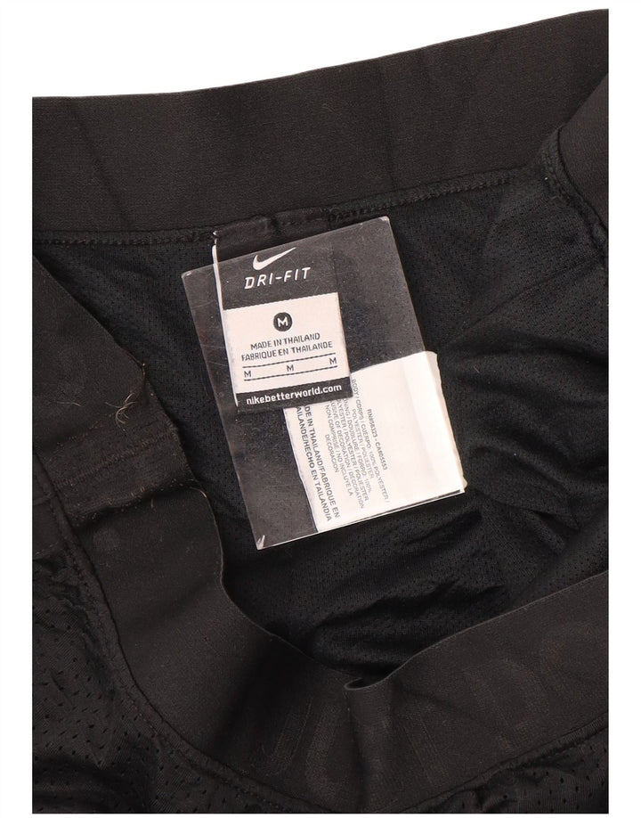Γυναικείο γραφικό αθλητικό σορτς NIKE Dri Fit UK 14 Μεσαίο μαύρο πολυεστέρα