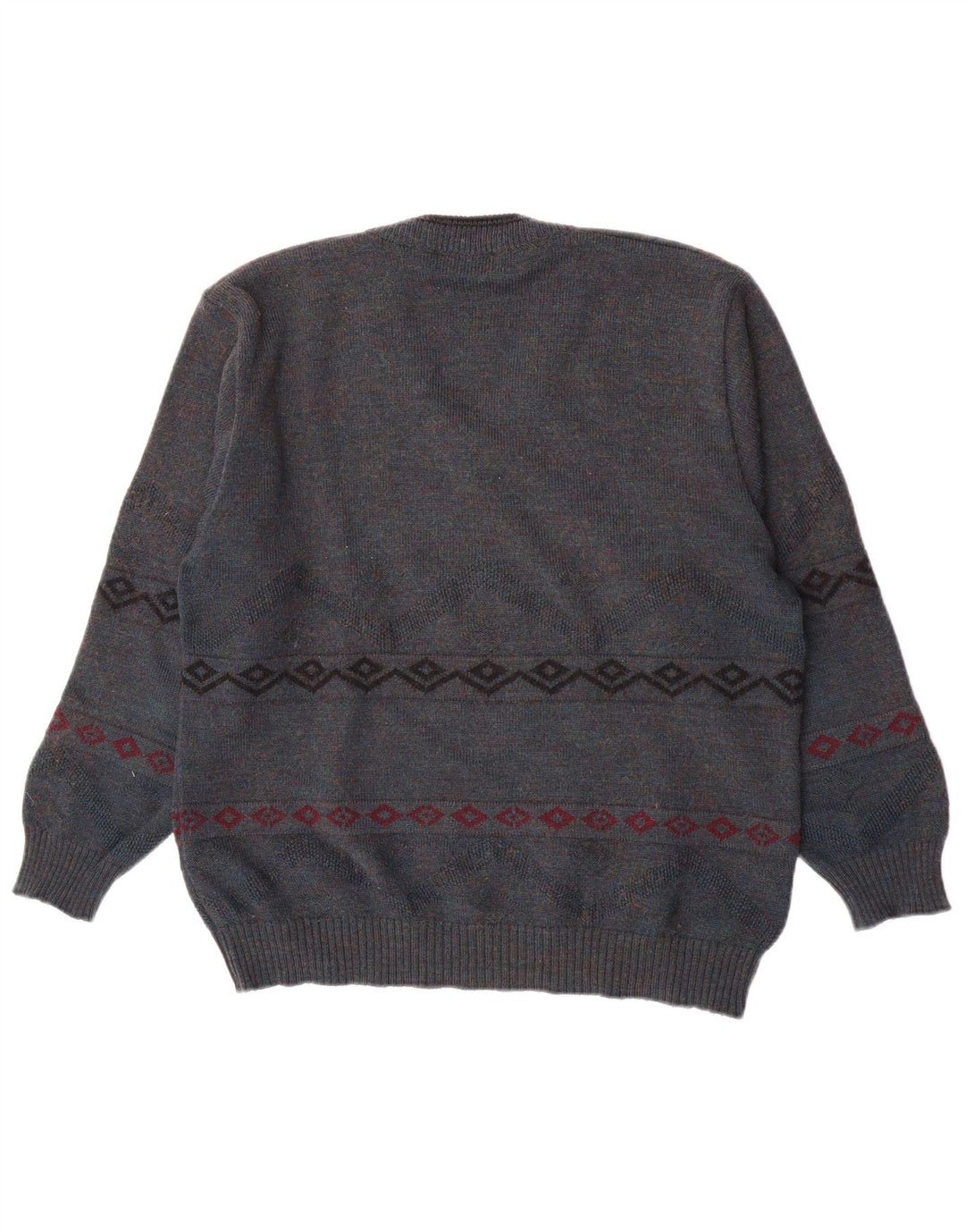 Jockey Ανδρικό πουλόβερ με V λαιμόκοψη IT 50 Medium Blue Geometric