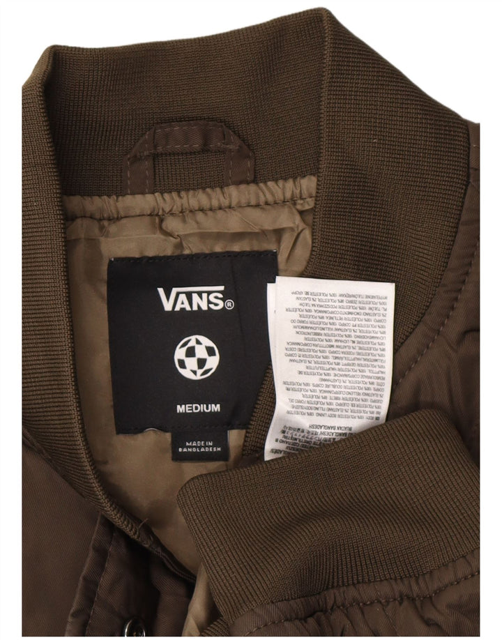VANS Γυναικείο Oversized Bomber Jacket UK 14 Medium Khaki Polyester