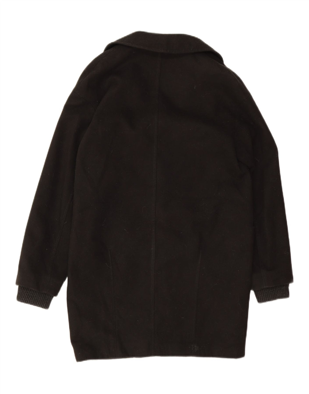 TOPSHOP Womens Oversized Overcoat UK 8 Small Black Polyester Vintage Topshop and Second-Hand Topshop from Messina Hembry 