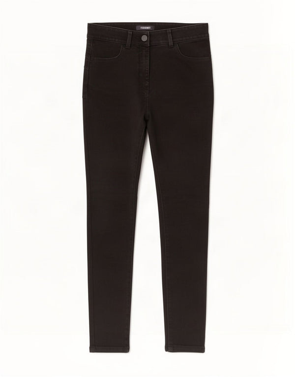 Marks & Spencer Γυναικεία Skinny Jeans UK 10 Small W28 L27 Black Cotton