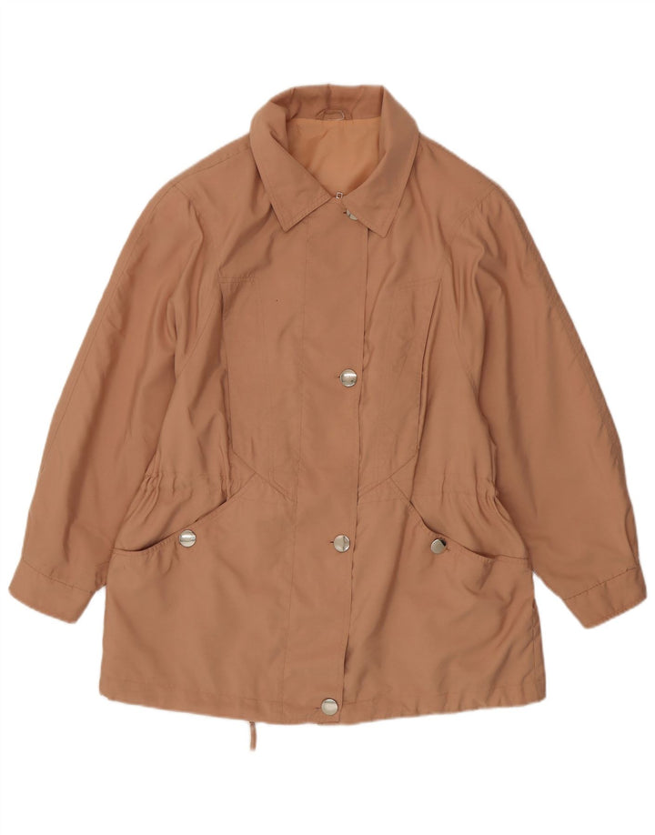 Vintage Γυναικείο Bomber Jacket UK 16 Large Beige Polyester