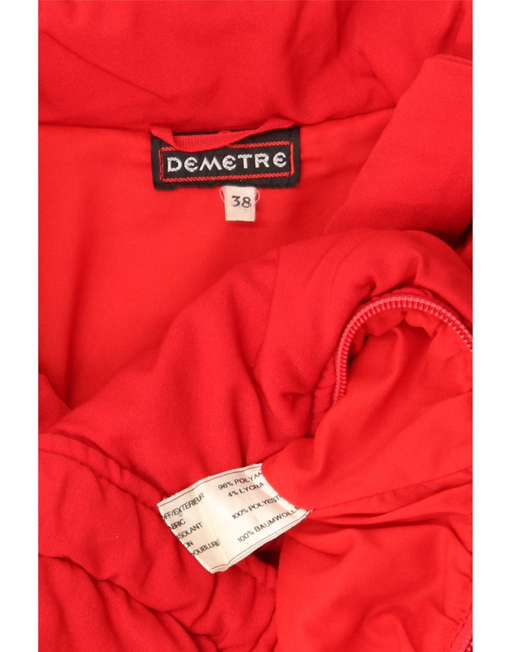 Vintage Γυναικείο Crop Padded Jacket EU 38 Medium Red Polyamide