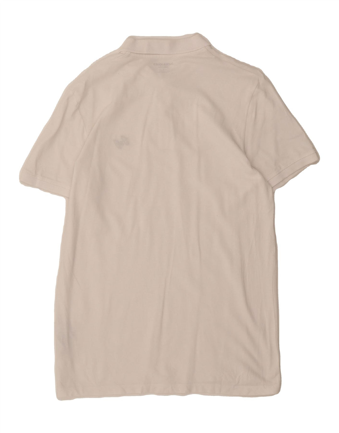 JACK & JONES Mens Polo Shirt Large White Cotton Vintage Jack & Jones and Second-Hand Jack & Jones from Messina Hembry 
