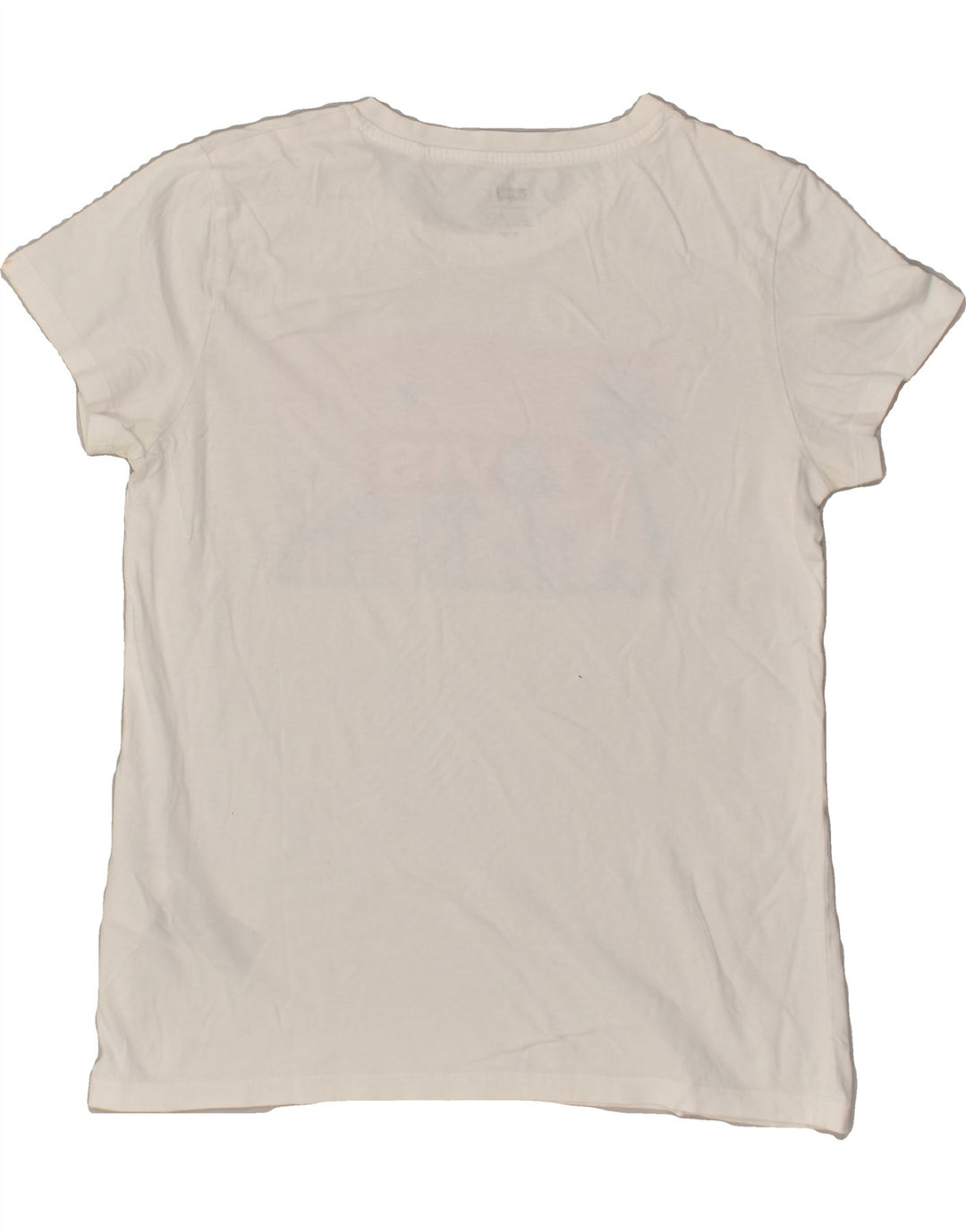 LEVI'S Womens Graphic T-Shirt Top UK 10 Small White Cotton | Vintage Levi's | Thrift | Second-Hand Levi's | Used Clothing | Messina Hembry 