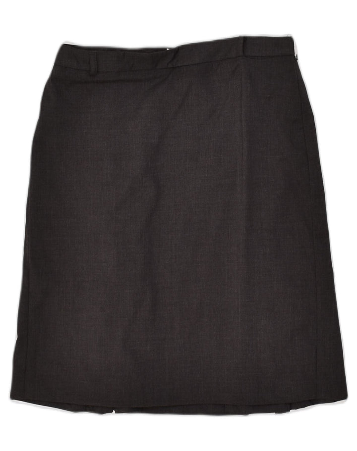 J. CREW Womens Straight Skirt US 4 Small W28 Grey Wool | Vintage J. Crew | Thrift | Second-Hand J. Crew | Used Clothing | Messina Hembry 