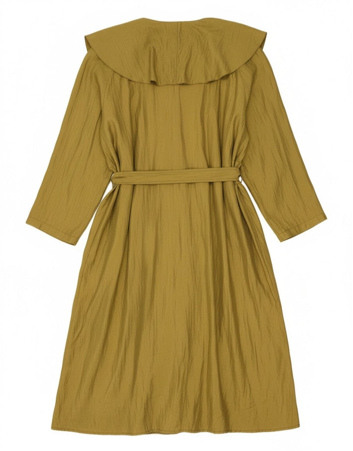 Vintage Γυναικείο Oversized Πανωφόρι UK 14 Medium Khaki Polyester