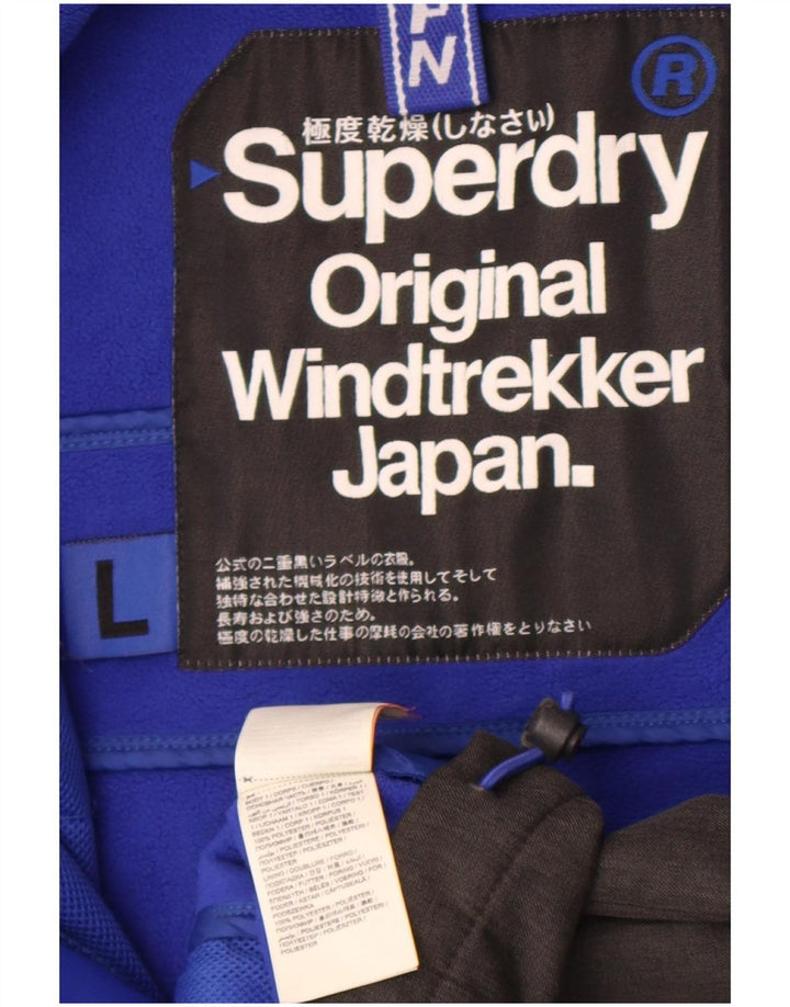 Ανδρικό μπουφάν Superdry Windtrekker Graphic Windbreaker UK 40 Large Grey