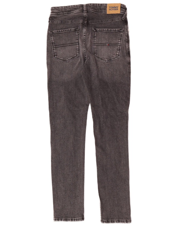 Tommy Hilfiger Boys Slim Jeans 13-14 ετών W28 L28 Γκρι βαμβακερό