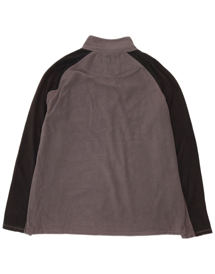 MOUNTAIN WAREHOUSE Ανδρικό φερμουάρ Fleece Jumper 2XL Grey Colourblock