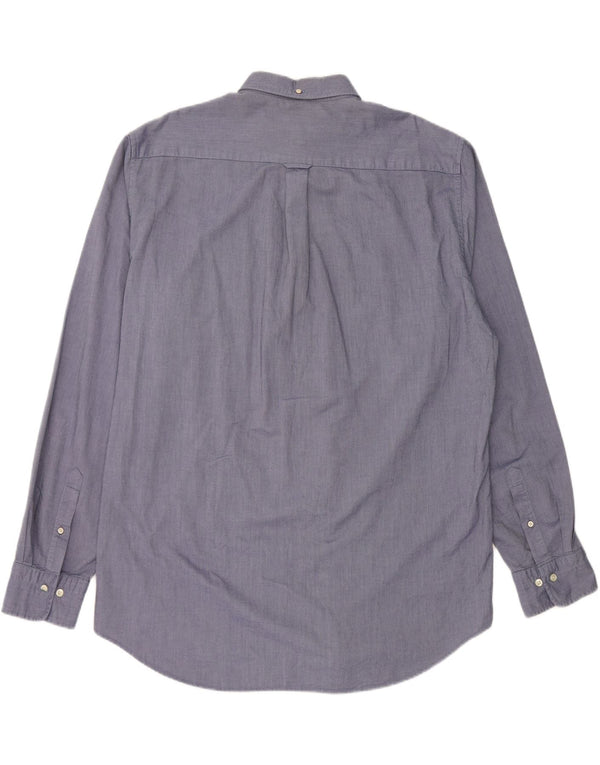 GANT Mens Regular Fit Shirt Size 18 45/46 2XL Blue Cotton