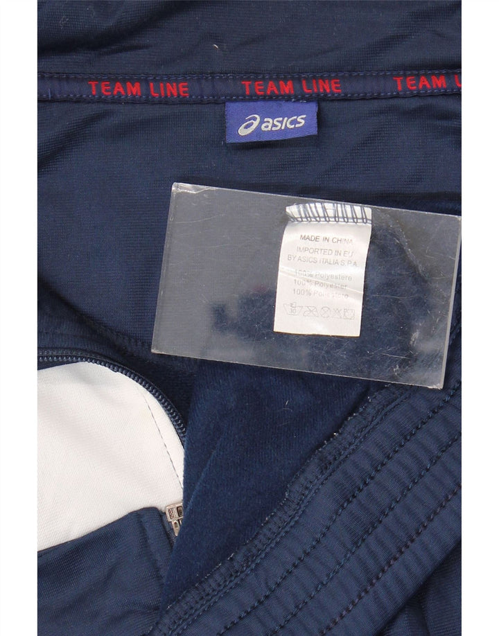 Ανδρική φόρμα Asics Top Jacket 2XL Navy Blue Colorblock Polyester