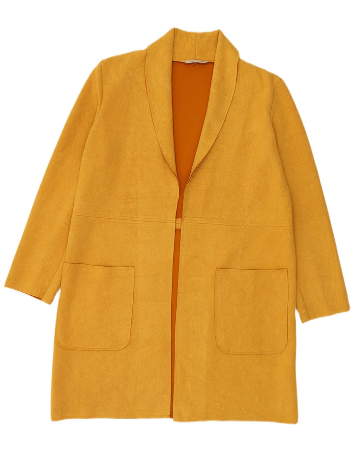 Zara Γυναικείο Oversized Ανοιχτό Πανωφόρι UK 10 Small Yellow
