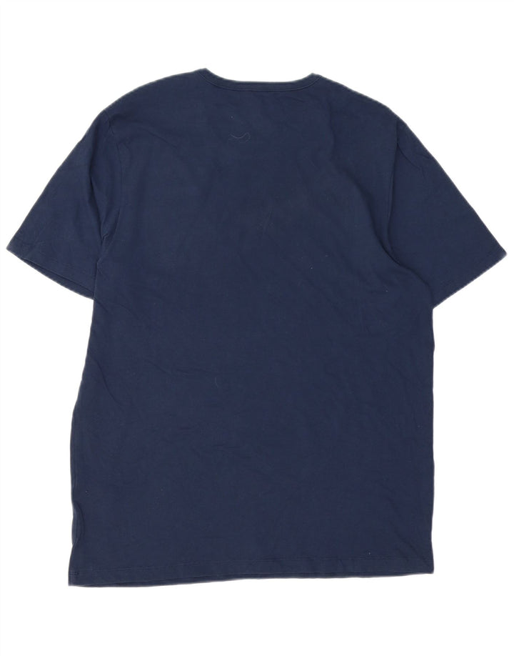 Ανδρικό T-Shirt Hugo Boss Top Large Navy Blue από βαμβάκι