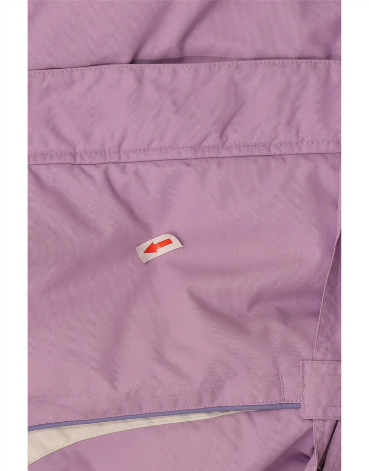 Brugi γυναικείο μπουφάν σκι με κουκούλα UK 16 Large Purple Colorblock Polyester