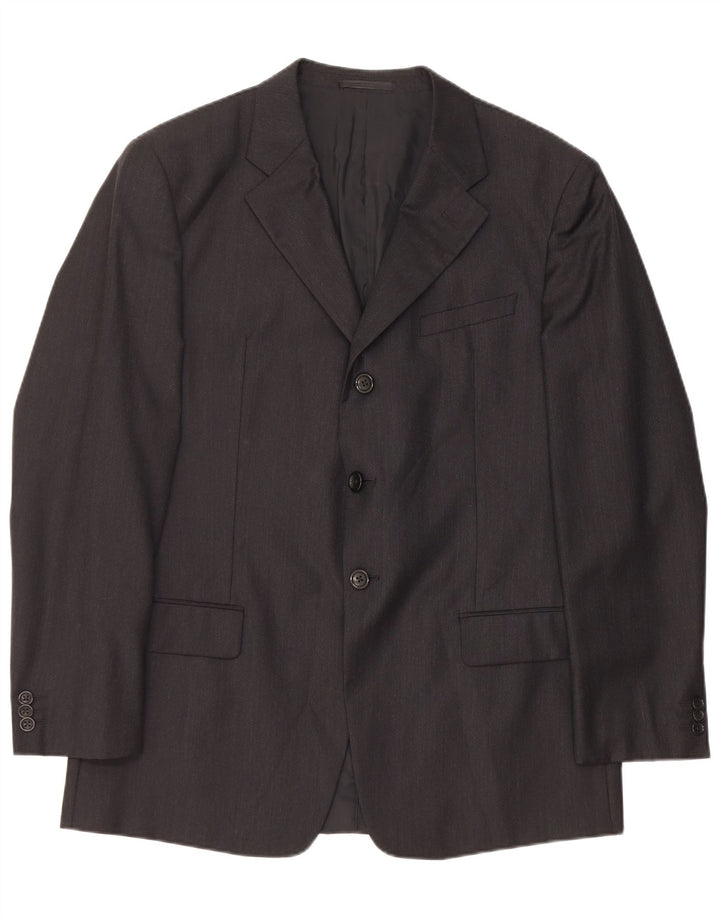 ARMANI COLLEZIONI Ανδρικό σακάκι με 3 κουμπιά σακάκι IT 52 XL μαύρο μαλλί