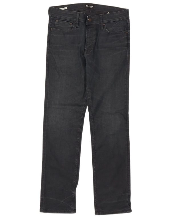 Jack & Jones Ανδρικό Clark Slim Jeans W32 L29 Navy Blue Cotton