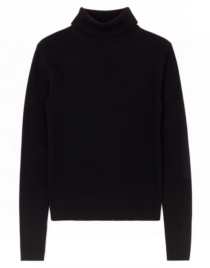 Marks & Spencer Γυναικείο πουλόβερ με ρολό λαιμόκοψη UK 12 Medium Navy Blue