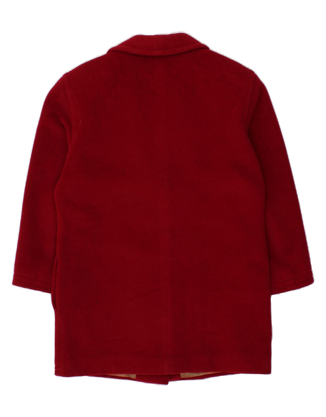 VINTAGE Womens Overcoat UK 14 Medium Burgundy Vintage Vintage and Second-Hand Vintage from Messina Hembry 
